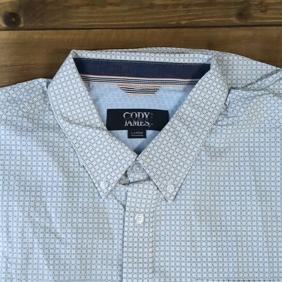 Cody James men's button up shirt - large sleeves. size large. NEW - Picture 1 of 6